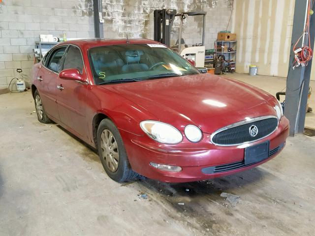 2G4WD532651226110 - 2005 BUICK LACROSSE C MAROON photo 1