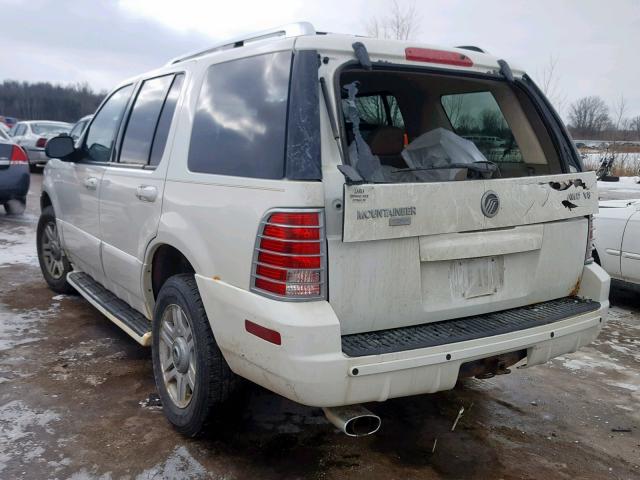 4M2DU86W54ZJ24504 - 2004 MERCURY MOUNTAINEE WHITE photo 3