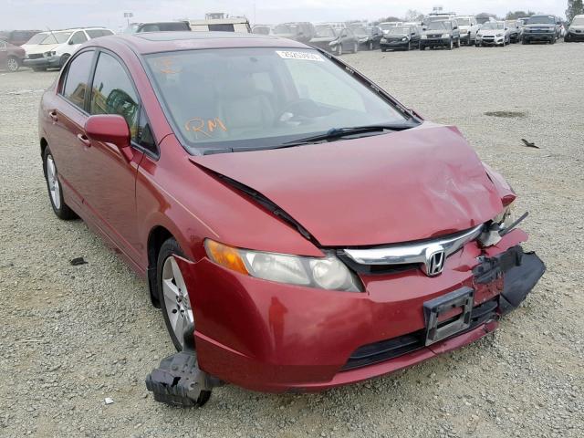 2HGFA16948H508063 - 2008 HONDA CIVIC EXL RED photo 1