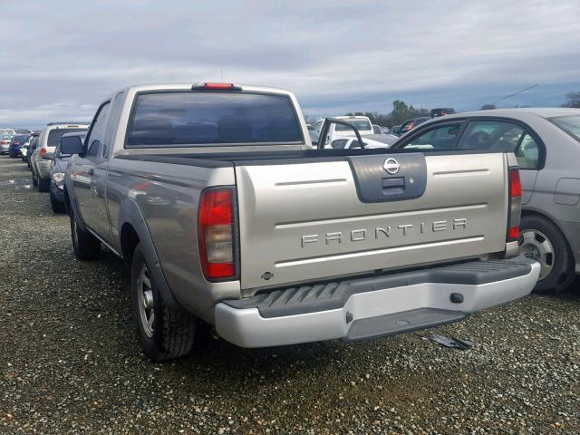 1N6DD26TX3C406905 - 2003 NISSAN FRONTIER K GRAY photo 3