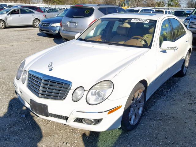 WDBUF56X67B055941 - 2007 MERCEDES-BENZ E 350 WHITE photo 2