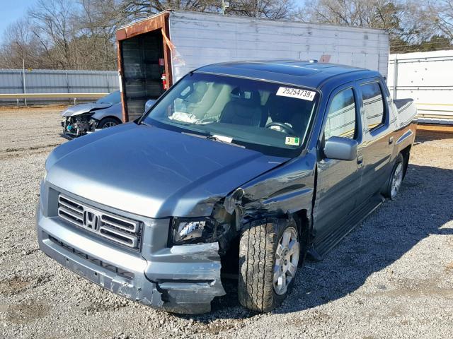 2HJYK16558H538735 - 2008 HONDA RIDGELINE BLUE photo 2