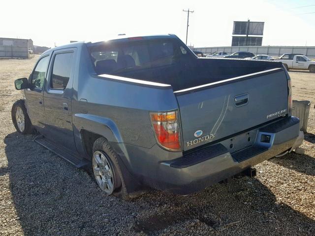 2HJYK16558H538735 - 2008 HONDA RIDGELINE BLUE photo 3