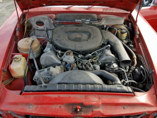 10704412042053 - 1978 MERCEDES-BENZ 450 SL RED photo 7