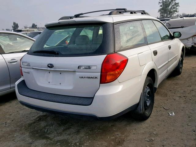 4S4BP61C367321686 - 2006 SUBARU LEGACY OUT WHITE photo 4