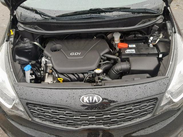 KNADM4A36E6372627 - 2014 KIA RIO LX BLACK photo 7