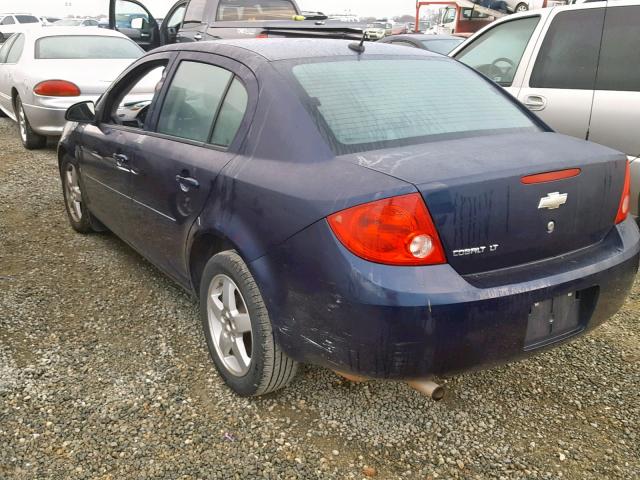 1G1AT58H697174929 - 2009 CHEVROLET COBALT LT BLUE photo 3