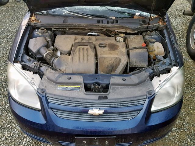 1G1AT58H697174929 - 2009 CHEVROLET COBALT LT BLUE photo 7