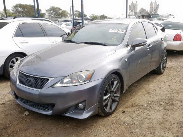 JTHBF5C24C5176928 - 2012 LEXUS IS 250 GRAY photo 2