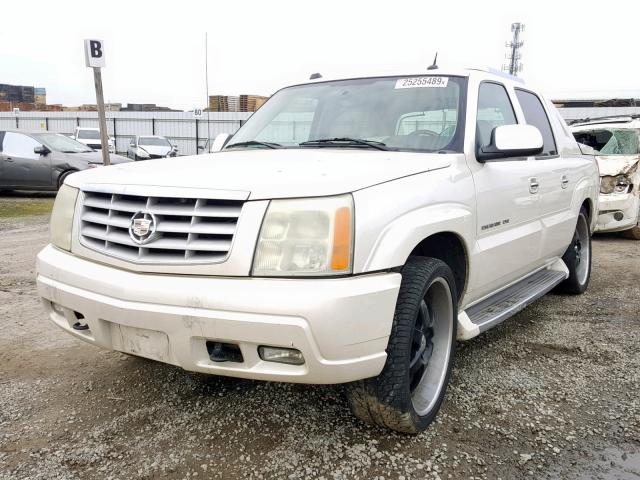 3GYEK62N44G181742 - 2004 CADILLAC ESCALADE E WHITE photo 2