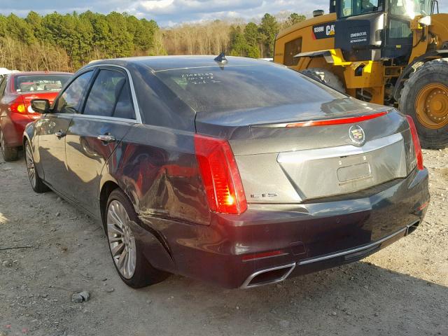 1G6AR5SX8E0180856 - 2014 CADILLAC CTS LUXURY GRAY photo 3