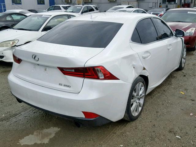 JTHBF1D20F5076319 - 2015 LEXUS IS 250 WHITE photo 4