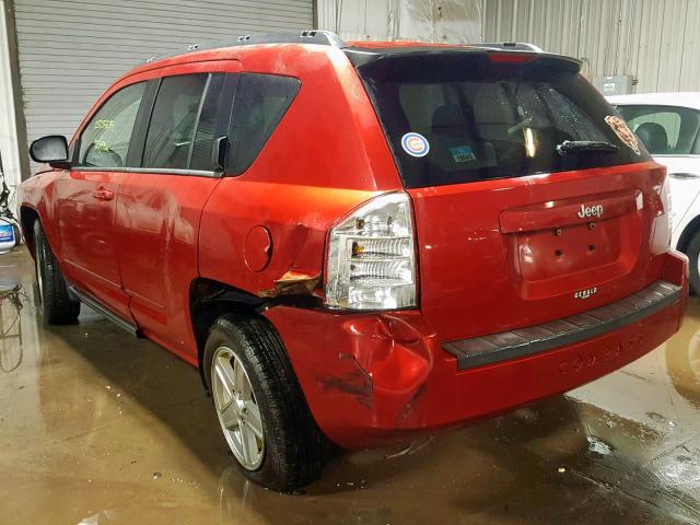 1J4NT4FA7AD506076 - 2010 JEEP COMPASS SP RED photo 3