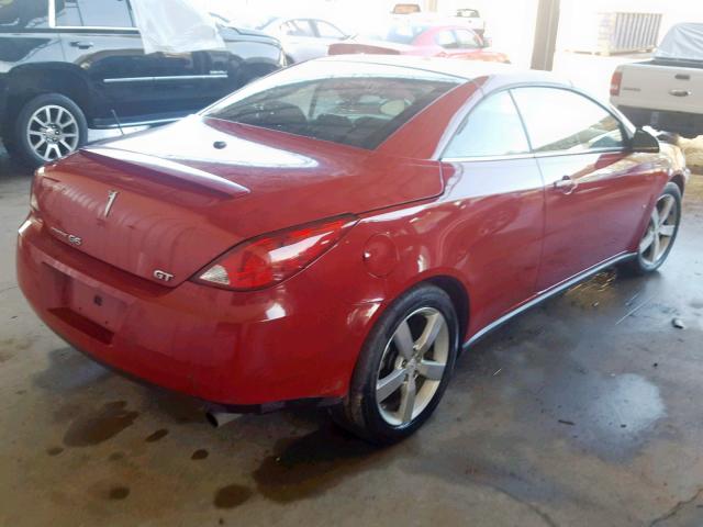 1G2ZH351674184189 - 2007 PONTIAC G6 GT RED photo 4