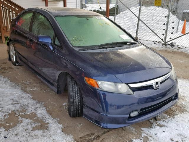 2HGFA16918H528769 - 2008 HONDA CIVIC EXL BLUE photo 1