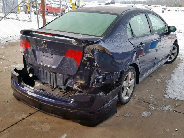 2HGFA16918H528769 - 2008 HONDA CIVIC EXL BLUE photo 4