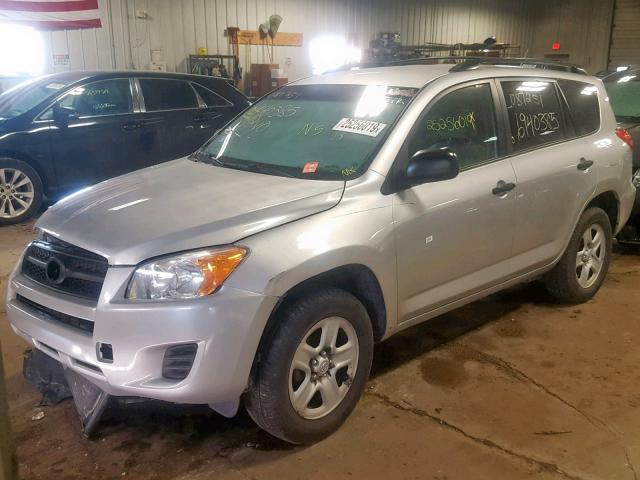 2T3ZF4DV6BW084049 - 2011 TOYOTA RAV4 SILVER photo 2