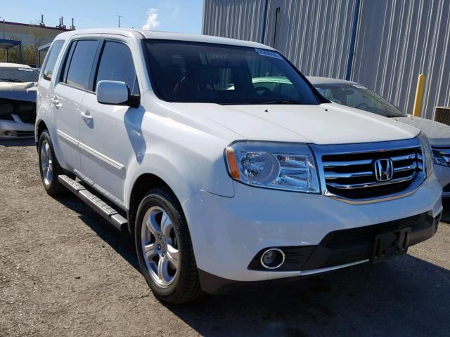 5FNYF3H77FB013830 - 2015 HONDA PILOT EXLN WHITE photo 1