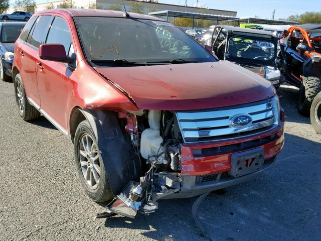 2FMDK38C28BA21742 - 2008 FORD EDGE SEL RED photo 1