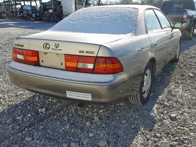 JT8BF28G3X5070267 - 1999 LEXUS ES 300 GOLD photo 4