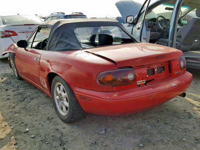 JM1NA3516M0206886 - 1991 MAZDA MX-5 MIATA RED photo 3