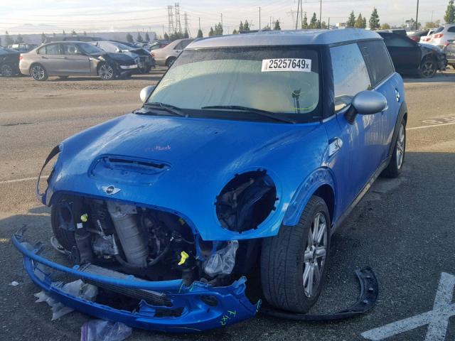 WMWZG3C52BTY36113 - 2011 MINI COOPER S C BLUE photo 2