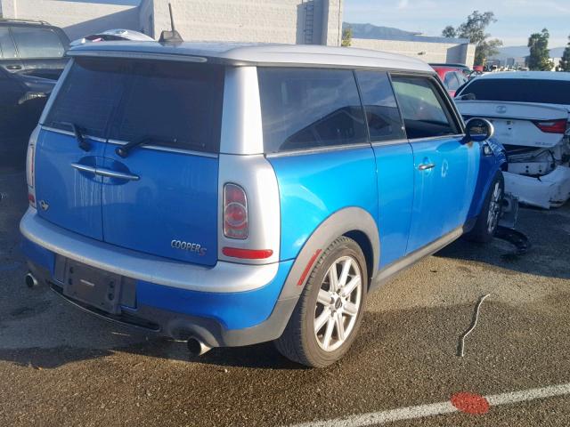 WMWZG3C52BTY36113 - 2011 MINI COOPER S C BLUE photo 4