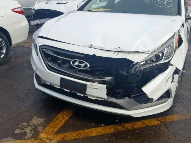 5NPE34AF3FH156794 - 2015 HYUNDAI SONATA SPO BLACK photo 9