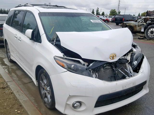 5TDXK3DC1FS543135 - 2015 TOYOTA SIENNA SPO WHITE photo 1