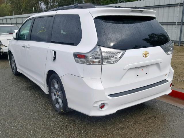 5TDXK3DC1FS543135 - 2015 TOYOTA SIENNA SPO WHITE photo 3