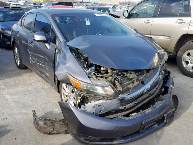 19XFB2F96CE304208 - 2012 HONDA CIVIC EXL GRAY photo 1