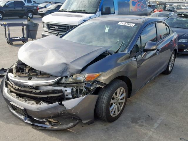 19XFB2F96CE304208 - 2012 HONDA CIVIC EXL GRAY photo 2