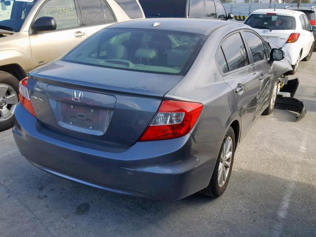 19XFB2F96CE304208 - 2012 HONDA CIVIC EXL GRAY photo 4