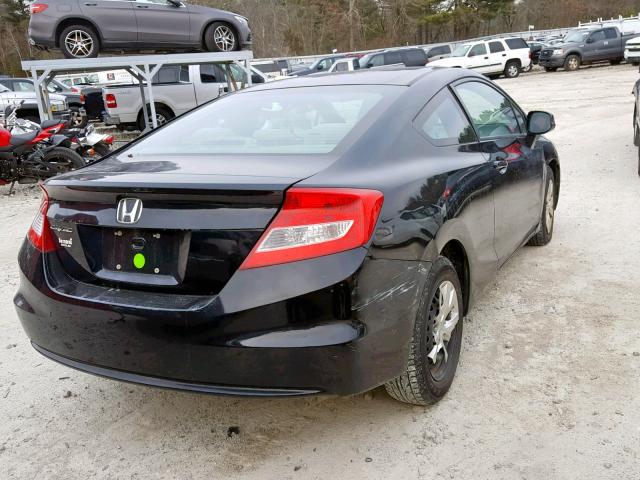 2HGFG3B54CH553896 - 2012 HONDA CIVIC LX BLACK photo 4