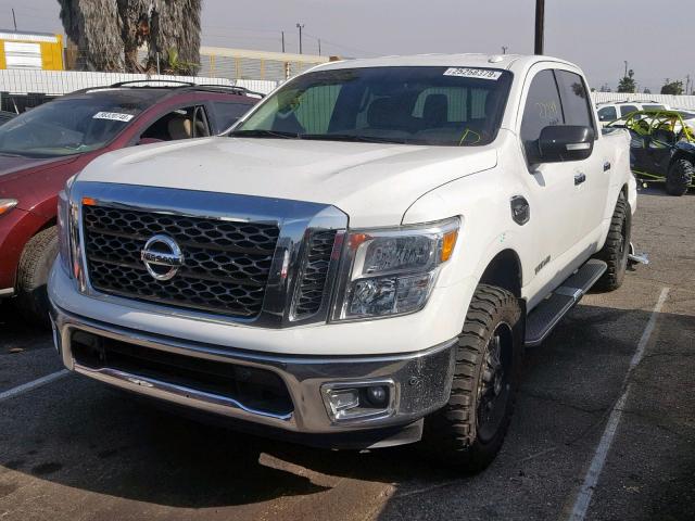 1N6AA1E67HN535620 - 2017 NISSAN TITAN SV WHITE photo 2