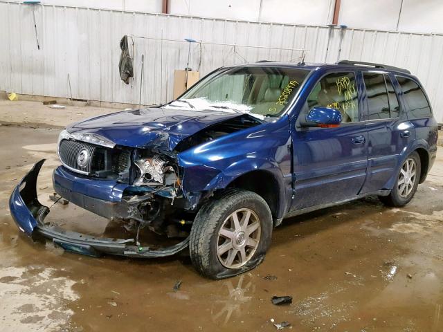 5GADT13S442328688 - 2004 BUICK RAINIER CX BLUE photo 2