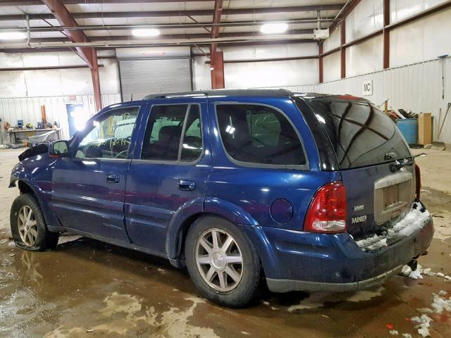 5GADT13S442328688 - 2004 BUICK RAINIER CX BLUE photo 3