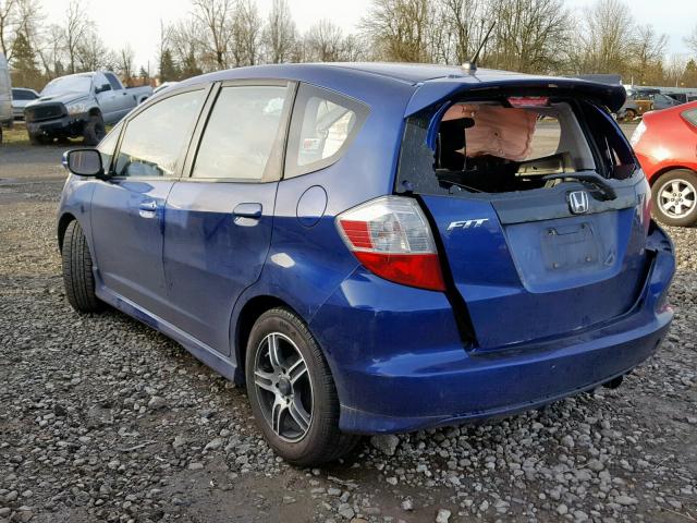 JHMGE8G48AS023229 - 2010 HONDA FIT SPORT BLUE photo 4