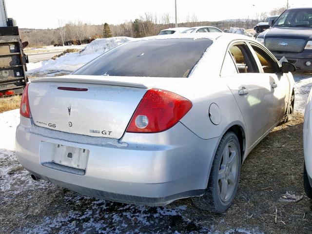 1G2ZH57N394123994 - 2009 PONTIAC G6 GT SILVER photo 4