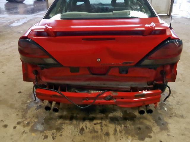 1G2NW12E94M670491 - 2004 PONTIAC GRAND AM G RED photo 9