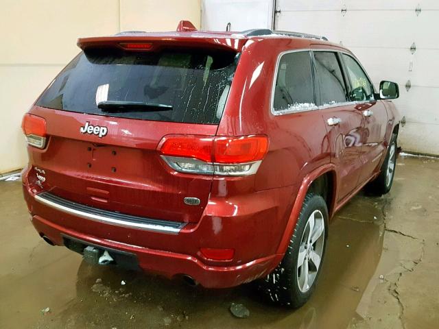 1C4RJFCT5EC219247 - 2014 JEEP GRAND CHER RED photo 4