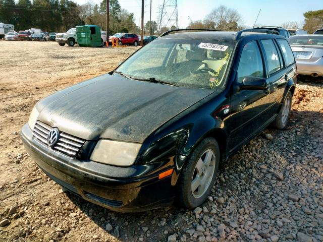 WVWSB61J12W142404 - 2002 VOLKSWAGEN JETTA GLS BLACK photo 2