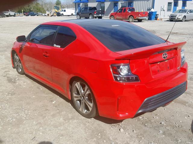 JTKJF5C73FJ004144 - 2015 TOYOTA SCION TC წითელი ფოტო 3