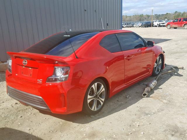 JTKJF5C73FJ004144 - 2015 TOYOTA SCION TC წითელი ფოტო 4