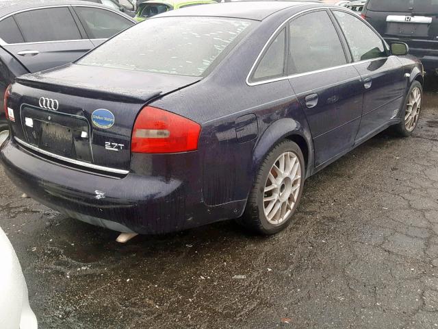 WAUED64B91N162476 - 2001 AUDI A6 2.7T QU BLUE photo 4