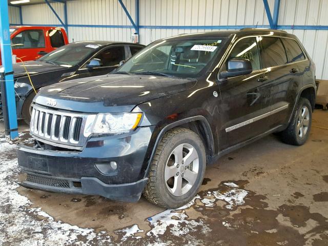 1J4RR4GT3BC649596 - 2011 JEEP GRAND CHER BLACK photo 2