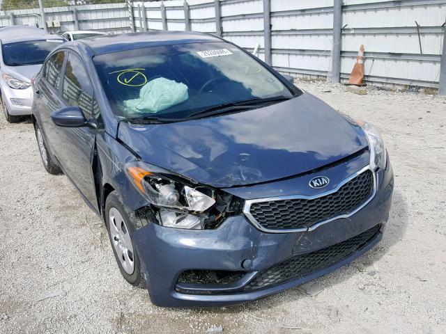 KNAFK4A68G5613864 - 2016 KIA FORTE LX GRAY photo 1