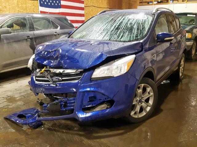 1FMCU9J90EUA60746 - 2014 FORD ESCAPE TIT BLUE photo 2