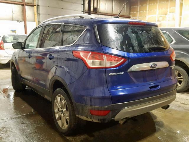 1FMCU9J90EUA60746 - 2014 FORD ESCAPE TIT BLUE photo 3