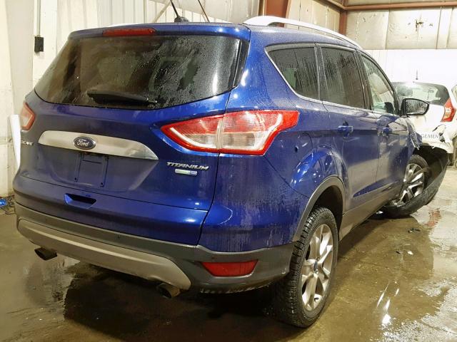 1FMCU9J90EUA60746 - 2014 FORD ESCAPE TIT BLUE photo 4